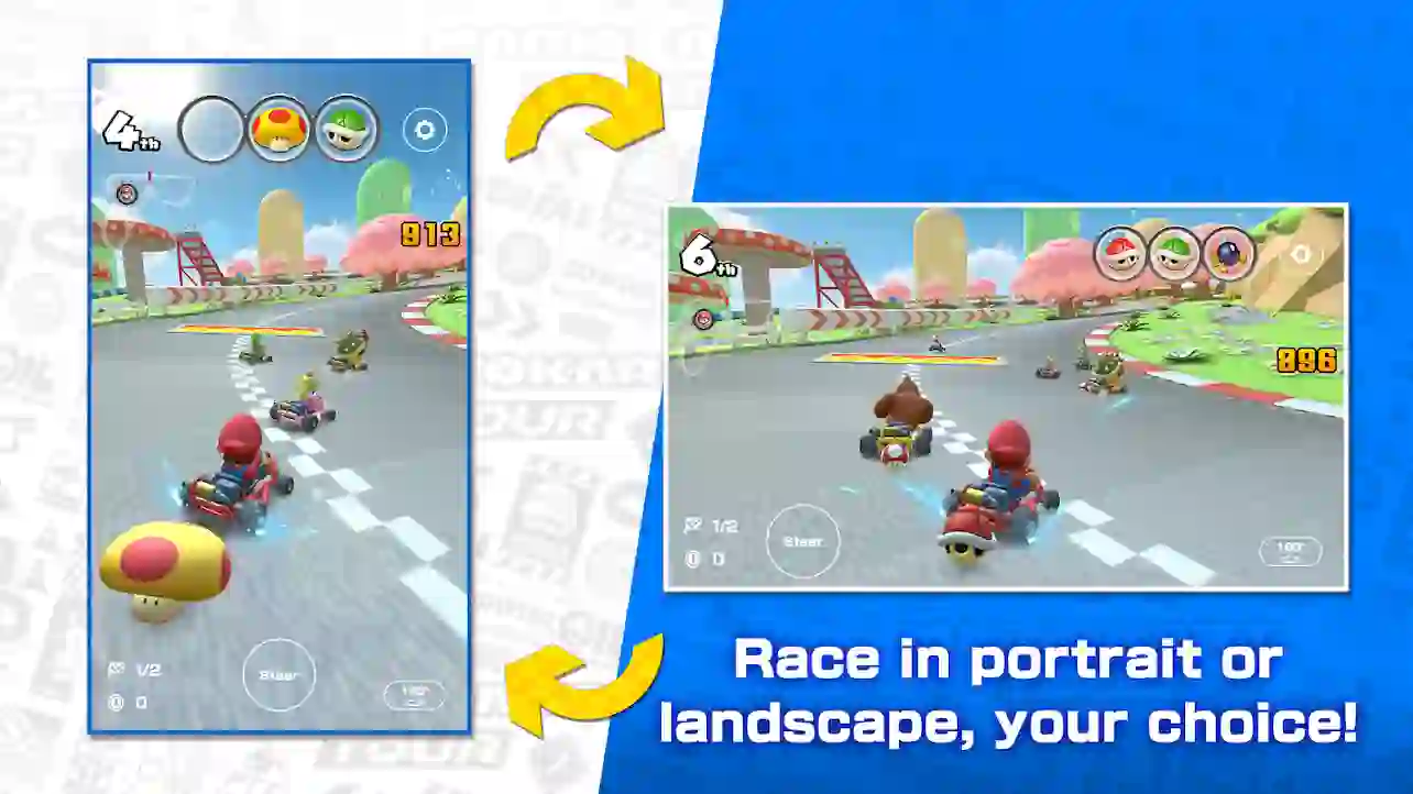 mais novo jogo Mario Kart para dispositivos móveis