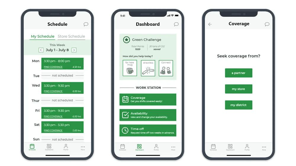 Starbucks Partner Hub app